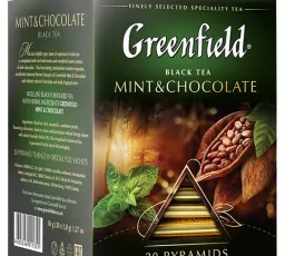 Отзыв на Чай черный Greenfield Mint & Chocolate в пирамидках: зелёный, вкусный, ароматный от 14.12.2022 19:22 от 14.12.2022 19:22