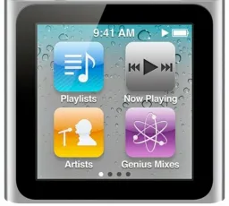 Отзыв на Плеер Apple iPod nano 6 8Gb: вечный, закрытый, управление, файловый